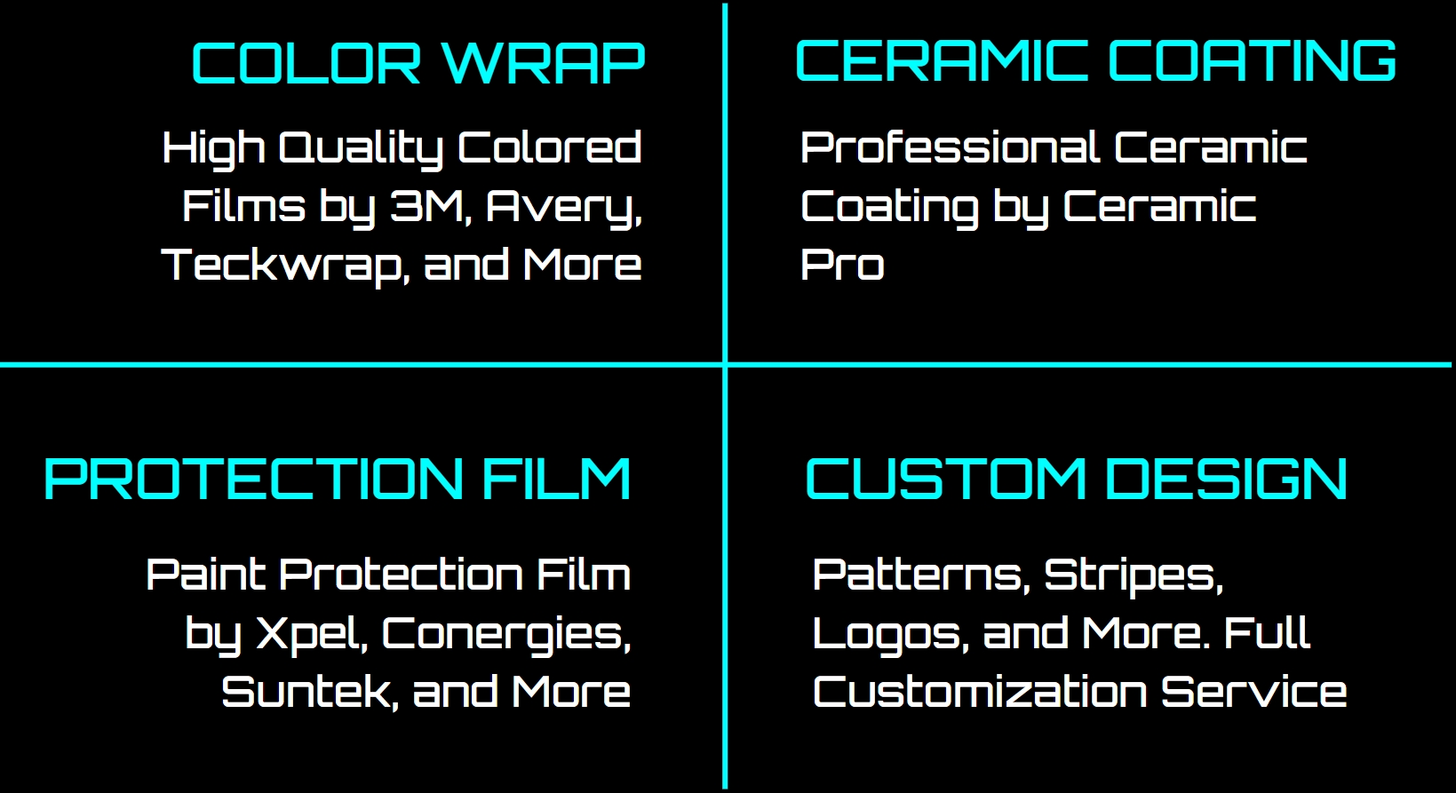 Example of custom car wrap design options